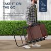 imageBest Choice Products Outdoor Folding Rocking Chair Zero Gravity Lounge Chair Patio Rocker wHeadrest Pillow  Cobalt BlueBrown