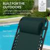 imageBest Choice Products Outdoor Folding Rocking Chair Zero Gravity Lounge Chair Patio Rocker wHeadrest Pillow  Cobalt BlueForest Green