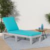 imageBest Choice Products Outdoor Lounge Chair Resin Patio Chaise Lounger for Poolside Backyard Porch wSeat Cushion Adjustable Backrest 5 Positions 330lb Capacity  GrayNavyGrayTeal