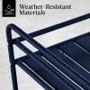 imageBest Choice Products Outdoor Mobile Patio Bar Cart Home Bar Serving Cart BBQ Side Table w 2 Tier Storage Wine Rack Lockable Wheels  PeacockNavy