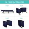 imageBest Choice Products Patio Chaise Lounge Chair Portable Outdoor Folding Recliner for Lawn w 8 Positions Handles 300lb Capacity  GrayNavy