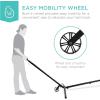 imageBest Choice Products Portable HeavyDuty 9ft Steel Hammock Stand wBuiltin Wheel Carrying Case WeatherResistant Finish 450lb Capacity