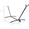 imageBest Choice Products Portable HeavyDuty 9ft Steel Hammock Stand wBuiltin Wheel Carrying Case WeatherResistant Finish 450lb Capacity