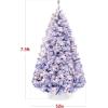 imageBest Choice Products PreLit Artificial Christmas Tree 6ft Snow Flocked Pine Tree 2in1 White and Multicolor LED Lights Full Snowy AppearanceLavender