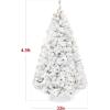 imageBest Choice Products PreLit Artificial Christmas Tree 6ft Snow Flocked Pine Tree 2in1 White and Multicolor LED Lights Full Snowy AppearanceWhite