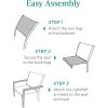 imageBest Choice Products Set of 2 Stackable Outdoor Textilene Chairs AllWeather Conversation Dining Accent Furniture wArmrests  BrownBrownBrownBrown