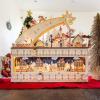 imageBest Choice Products Wooden Christmas Advent Calendar Shooting Star Holiday Decoration wBatteryOperated LED Light Background