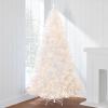 imageBest Choice Products 6ft PreLit Christmas Tree Premium Hinged Artificial Pine Lighted Holiday Tree for Home Office w 1000 Branch Tips 250 Lights Metal Hinges Foldable BaseWhite Lights