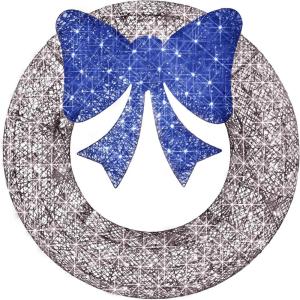 imageBest Choice Products 48in PreLit Outdoor Christmas Wreath Decoration LED Metal Holiday Decor for Home w 140 Lights Bow  GoldRedSilverBlue