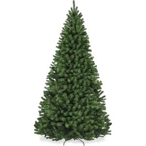 imageBest Choice Products Artificial Christmas Tree 6ft Premium Unlit Realistic Spruce Holiday Dcor wDense Branches Easy Assembly Metal Base6ft