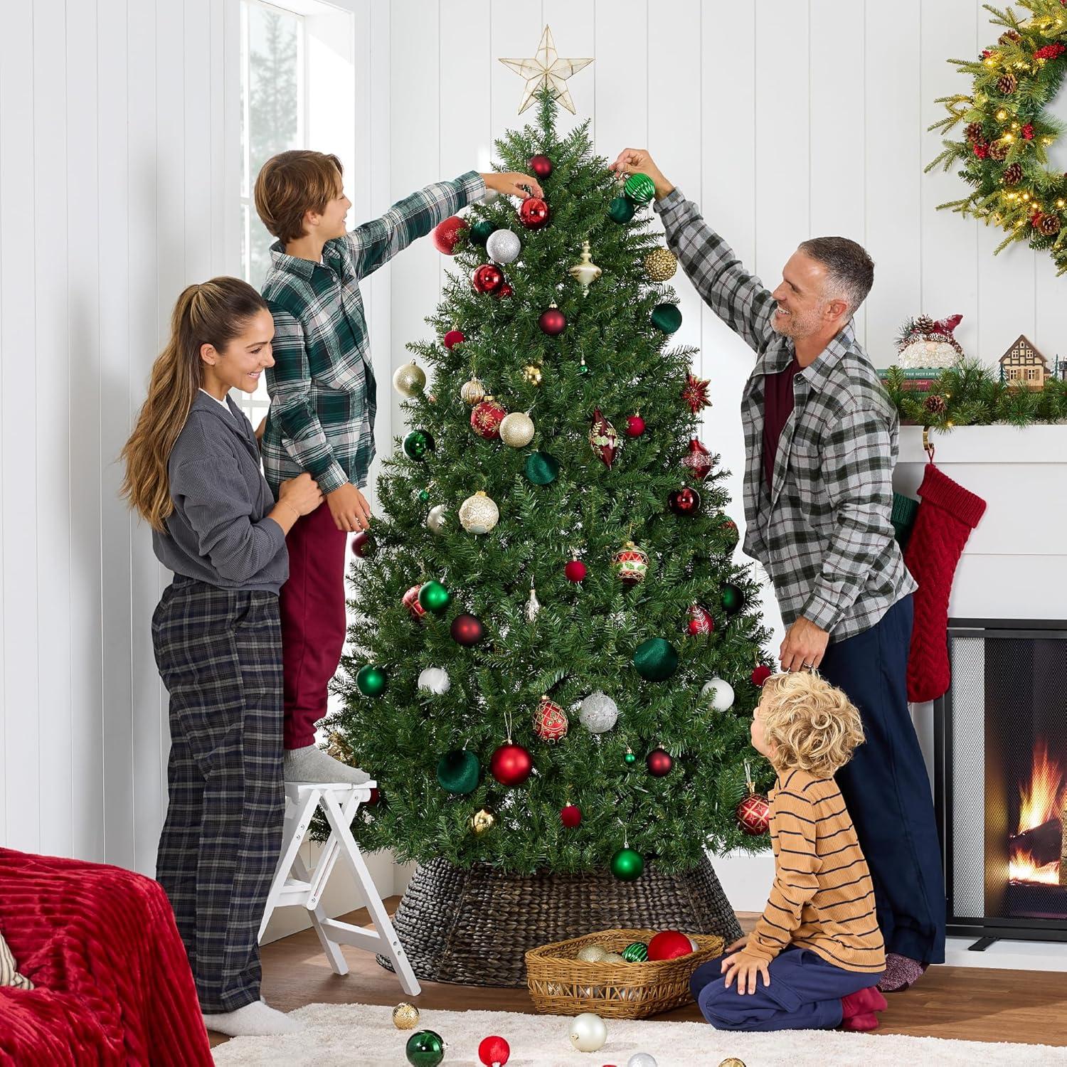 imageBest Choice Products Douglas Fir Christmas Tree 6ft Unlit Artificial Full Fir Holiday Decoration Realistic Appearance wMetal Stand12ft