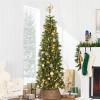 imageBest Choice Products 36in Christmas Tree Collar Woven Hyacinth 3Piece Holiday Rattan Tree Skirt Accessory for Home wCord CutOut  NaturalChestnut