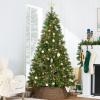 imageBest Choice Products 36in Christmas Tree Collar Woven Hyacinth 3Piece Holiday Rattan Tree Skirt Accessory for Home wCord CutOut  NaturalChestnut