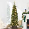 imageBest Choice Products 36in Christmas Tree Collar Woven Hyacinth 3Piece Holiday Rattan Tree Skirt Accessory for Home wCord CutOut  NaturalEspresso