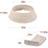 imageBest Choice Products 36in Christmas Tree Collar Woven Hyacinth 3Piece Holiday Rattan Tree Skirt Accessory for Home wCord CutOut  NaturalWashed White