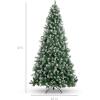 imageBest Choice Products 6ft PreDecorated Holiday Christmas Tree for Home Office Party Decoration w 1000 PVC Branch Tips Partially Flocked Design Pine Cones Metal Hinges ampamp Base12ft
