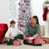 imageBest Choice Products Flocked Pencil Christmas Tree PreLit Slim Artificial Holiday Decoration 6ft Lighted Skinny wBase Warm White LightsDual WhiteMulti Color Lights