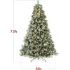 imageBest Choice Products Full Scotch Pine Christmas Tree 6ft PreLit Holiday Decor w 1200 Twinkling Micro LED Lights 2in1 White ampamp MulticolorFrosted