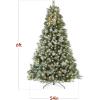imageBest Choice Products Full Scotch Pine Christmas Tree 6ft PreLit Holiday Decor w 1200 Twinkling Micro LED Lights 2in1 White ampamp MulticolorFrosted