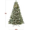 imageBest Choice Products Full Scotch Pine Christmas Tree 6ft PreLit Holiday Decor w 1200 Twinkling Micro LED Lights 2in1 White ampamp MulticolorFrosted