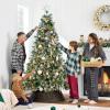 imageBest Choice Products Full Scotch Pine Christmas Tree 6ft PreLit Holiday Decor w 1200 Twinkling Micro LED Lights 2in1 White ampamp MulticolorFrosted