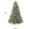 imageBest Choice Products Full Scotch Pine Christmas Tree 6ft PreLit Holiday Decor w 1200 Twinkling Micro LED Lights 2in1 White ampamp MulticolorFrosted