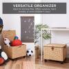 imageBest Choice Products Handwoven Water Hyacinth Rolling Filing Cabinet Mobile File Organizer for Hanging Folders WLid and Locking Wheels For Home or Office  NaturalNatural