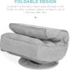 imageBest Choice Products Reclining Folding Floor Gaming Chair for Home Office Lounging Reading w 360Degree Swivel 4 Adjustable Positions Tufted Cushions  BlackGrey