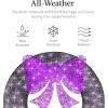 imageBest Choice Products 36in PreLit Outdoor Halloween Wreath LED Metal Holiday Dcor w 120 Lights Bow  PurpleBlack