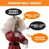 imageBest Choice Products 5ft Halloween Animatronic Witch Wicked Wanda Standing Poseable Figure Decoration wPreRecorded Phrases LED Glowing Eyes Adjustable Arms245 Creepy Doll