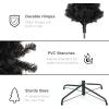 imageBest Choice Products 6ft Black Artificial Holiday Christmas Pencil Tree for Home Office Party Decoration w 608 Tips Metal Hinges ampamp BaseBlack