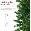 imageBest Choice Products 6ft Black Artificial Holiday Christmas Pencil Tree for Home Office Party Decoration w 608 Tips Metal Hinges ampamp BaseGreen