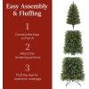 imageBest Choice Products 6ft Black Artificial Holiday Christmas Pencil Tree for Home Office Party Decoration w 608 Tips Metal Hinges ampamp BaseGreen