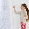 imageBest Choice Products 6ft Black Artificial Holiday Christmas Pencil Tree for Home Office Party Decoration w 608 Tips Metal Hinges ampamp BaseWhite