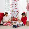 imageBest Choice Products 6ft Black Artificial Holiday Christmas Pencil Tree for Home Office Party Decoration w 608 Tips Metal Hinges ampamp BaseWhite