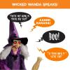 imageBest Choice Products Animatronic Roaming Creepy Doll Halloween Decoration Haunted Holly Sound Activated Holiday Prop wLightUp LED Eyes PreRecorded Phrases5ft Witch