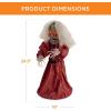 imageBest Choice Products Animatronic Roaming Creepy Doll Halloween Decoration Haunted Holly Sound Activated Holiday Prop wLightUp LED Eyes PreRecorded Phrases245 Creepy Doll