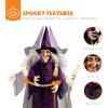 imageBest Choice Products Animatronic Roaming Creepy Doll Halloween Decoration Haunted Holly Sound Activated Holiday Prop wLightUp LED Eyes PreRecorded Phrases5ft Witch