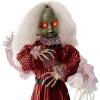 imageBest Choice Products 5ft Halloween Animatronic Witch Wicked Wanda Standing Poseable Figure Decoration wPreRecorded Phrases LED Glowing Eyes Adjustable Arms245 Creepy Doll