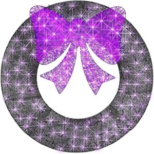 imageBest Choice Products 36in PreLit Outdoor Halloween Wreath LED Metal Holiday Dcor w 120 Lights Bow  PurpleBlack