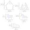 imageBest Choice Products 4ft Outdoor Nativity Scene WeatherResistant Decor Christmas Holy Family Yard Decoration WaterResistant PVC  WhiteWhite