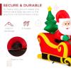 imageBest Choice Products 85ft Lighted Inflatable Christmas Decoration Santa Claus Sleigh ampamp Reindeer Indoor Outdoor for Yard Garden Driveway Large Room wHeavyDuty Stakes Electric Fan Blower