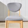 imageBest Choice Products Dining Chairs Set of 2 MidCentury Modern Upholstered Wood Armless wSeat Cushion Padded Backrest  WalnutOliveLight OakLight Gray