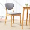 imageBest Choice Products Dining Chairs Set of 2 MidCentury Modern Upholstered Wood Armless wSeat Cushion Padded Backrest  WalnutOliveLight OakLight Gray