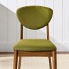 imageBest Choice Products Dining Chairs Set of 2 MidCentury Modern Upholstered Wood Armless wSeat Cushion Padded Backrest  WalnutOliveWalnutOlive
