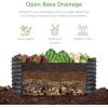 imageBest Choice Products 4x2x2ft Outdoor Metal Raised Garden Bed Oval Deep Root Planter Box for Vegetables Flowers Herbs and Succulents w 101 Gallon Capacity Rubber Edge Guard  CharcoalCharcoal