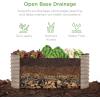 imageBest Choice Products 4x2x2ft Outdoor Metal Raised Garden Bed Oval Deep Root Planter Box for Vegetables Flowers Herbs and Succulents w 101 Gallon Capacity Rubber Edge Guard  CharcoalTaupe