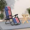 imageBest Choice Products Set of 2 Adjustable Steel Mesh Zero Gravity Lounge Chair Recliners wPillows and Cup Holder Trays  Sage GreenAmerican Flag