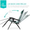 imageBest Choice Products Set of 2 Adjustable Steel Mesh Zero Gravity Lounge Chair Recliners wPillows and Cup Holder Trays  Sage GreenForest Green