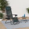 imageBest Choice Products Set of 2 Adjustable Steel Mesh Zero Gravity Lounge Chair Recliners wPillows and Cup Holder Trays  Sage GreenForest Green
